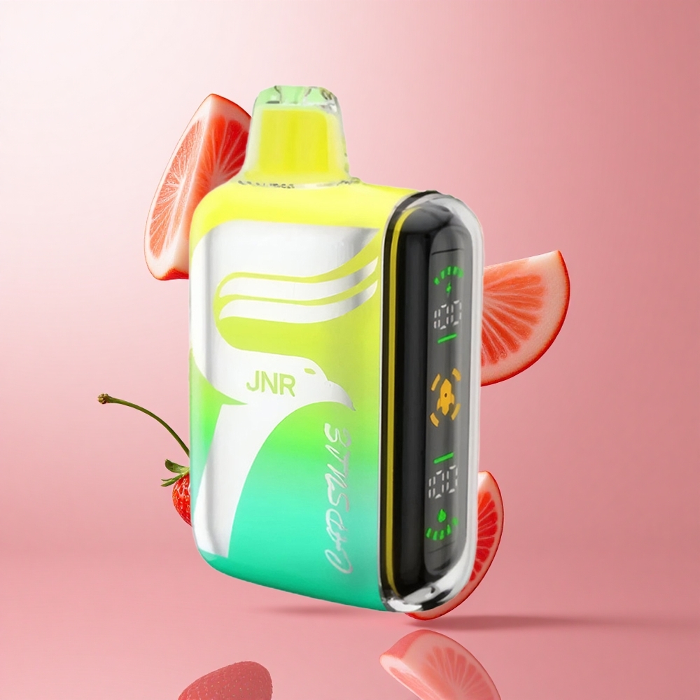 JNR Capsule 15000 Puffs Fraise Framboise Cerise avec Dual Mesh Coil et Smart LED Display wholesale Suisse