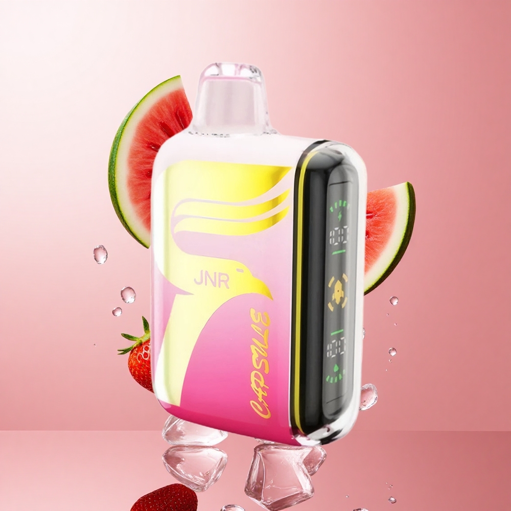 JNR Capsule 15000 Puffs Fraise Pastèque Glacée avec 20ml E-liquide et Charge Rapide Type-C wholesale Suisse