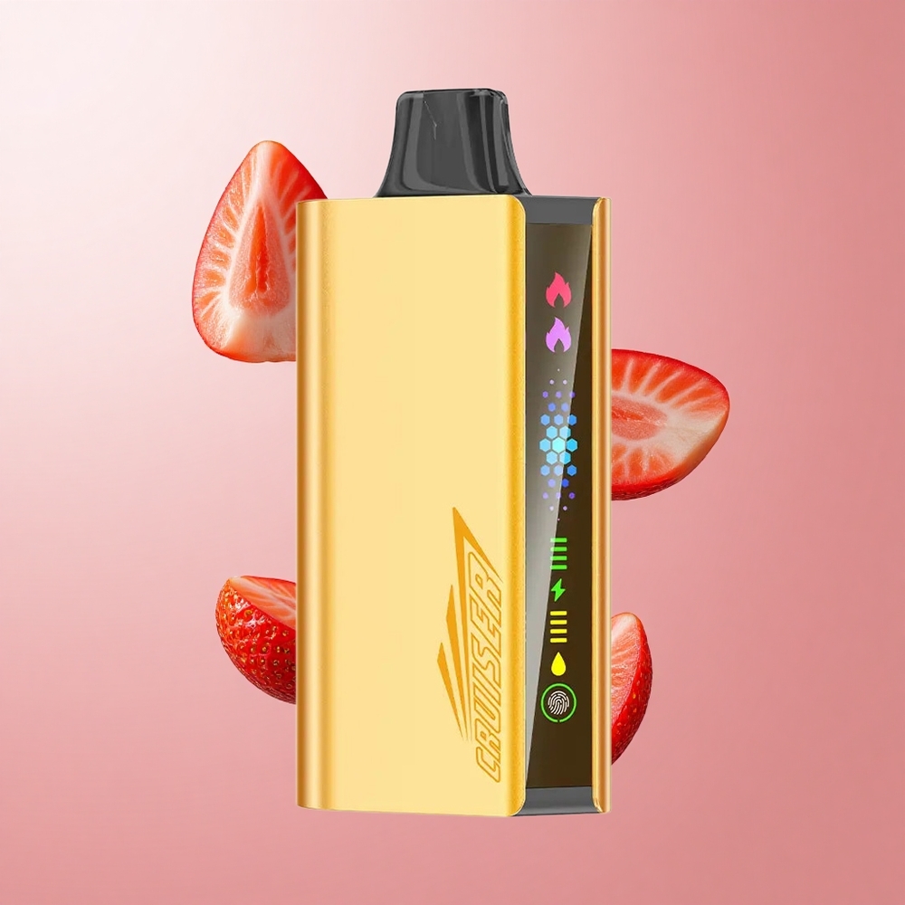 JNR Cruiser 12000 Puffs Chupa Chups Fraise Vape Jetable Sans Recharge Ecran Animé wholesale Suisse