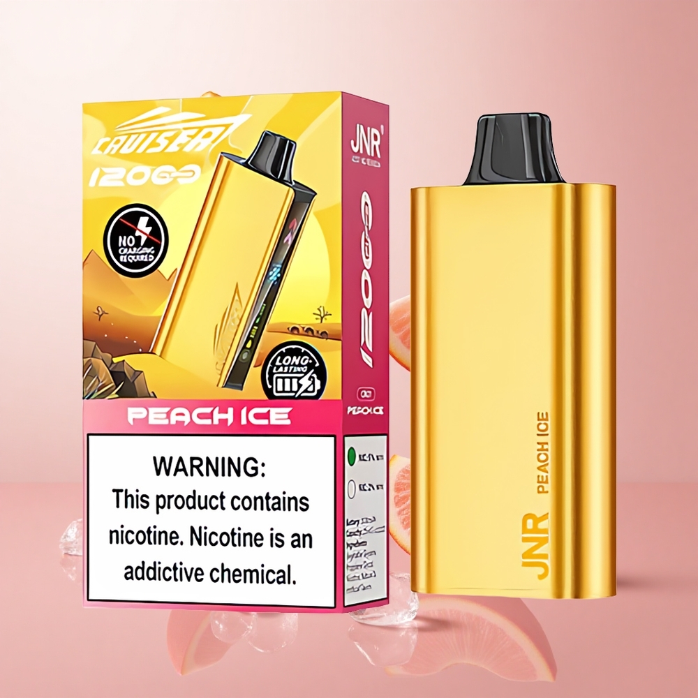 JNR Cruiser 12000 Puffs Pêche Glacée Vape Jetable Sans Recharge écran Animé wholesale Suisse
