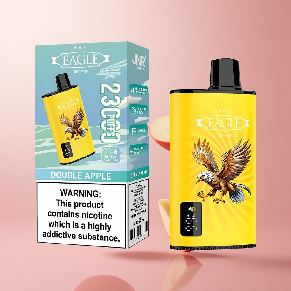 JNR EAGLE Smart 23000 Puffs Double Pomme Écran Digital wholesale Suisse
