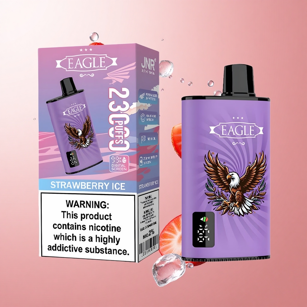 JNR EAGLE Smart 23000 Puffs Fraise Glacée Écran Digital wholesale Suisse