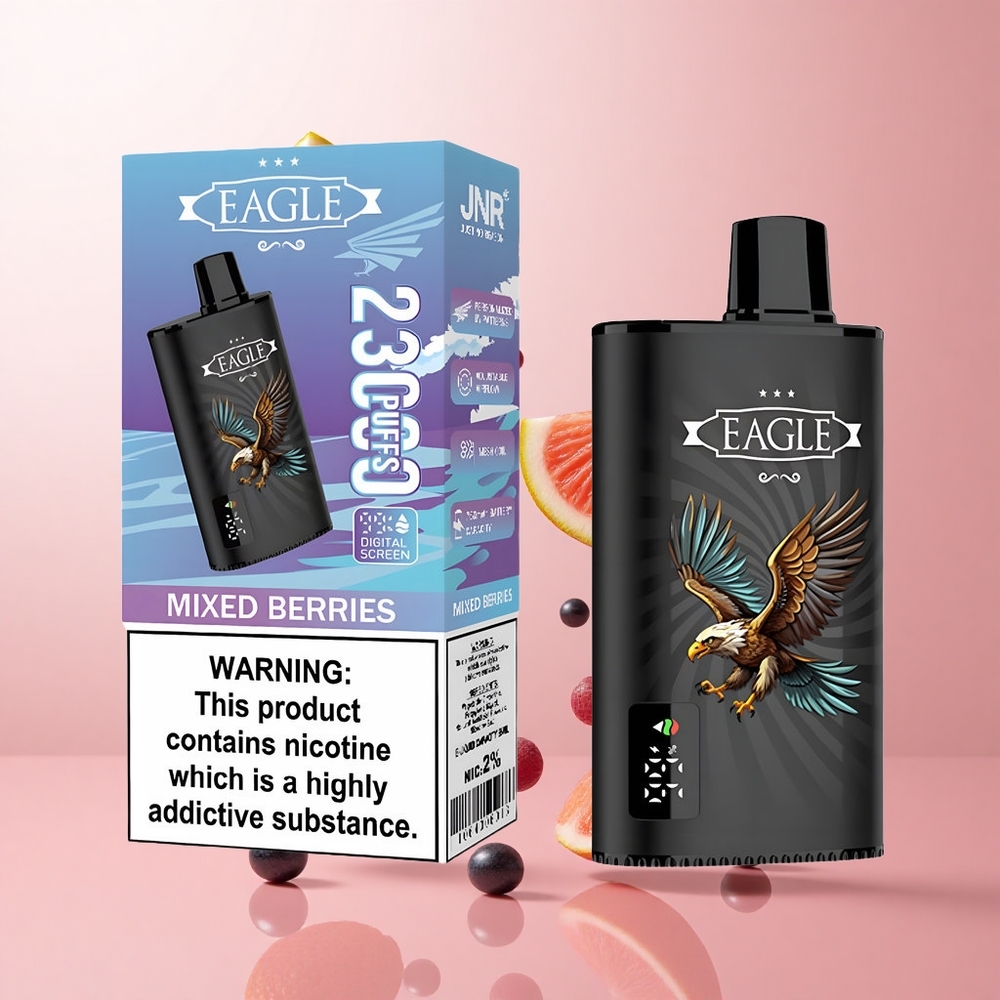 JNR EAGLE Smart 23000 Puffs Vape Jetable Baies Mixtes Écran Digital 25ml e-Liquide wholesale Suisse