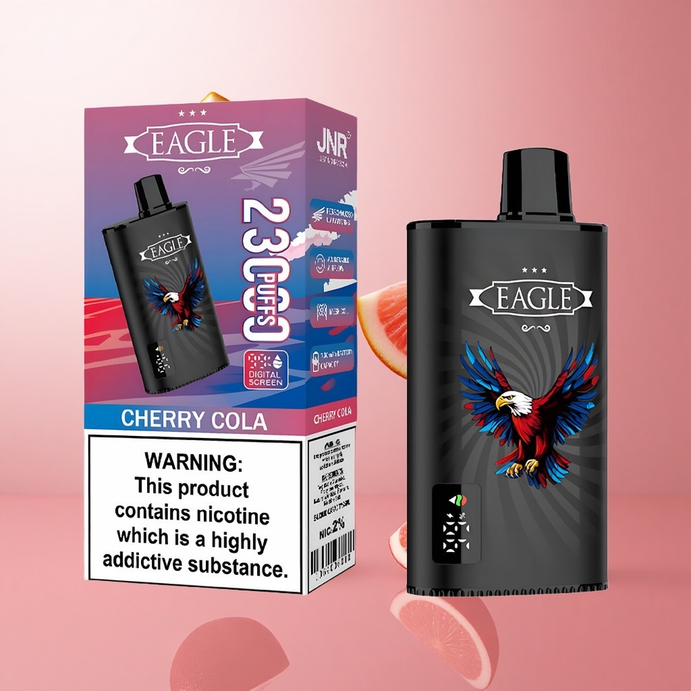 JNR EAGLE Smart 23000 Puffs Vape Jetable Cerise Cola Écran Digital wholesale Suisse