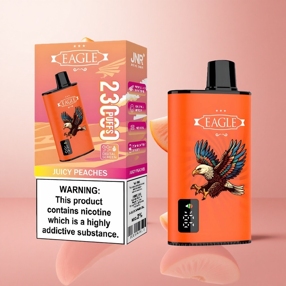 JNR EAGLE Smart 23000 Puffs Vape Jetable Pêches Juteuses Écran Digital wholesale Suisse