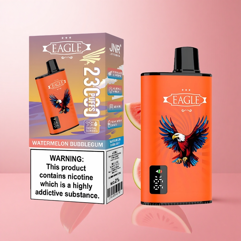 JNR EAGLE Smart 23000 Puffs Vape Jetable Pastèque Bubblegum Ecran Digital wholesale Suisse