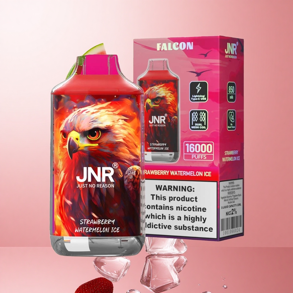 JNR Falcon 16000 Puffs Fraise Pastèque Glacée 22ml LED wholesale Suisse