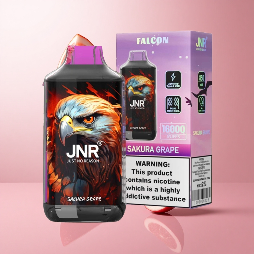 JNR Falcon 16000 Puffs Sakura Raisin Double Mesh Coil wholesale Suisse