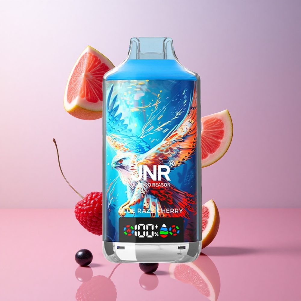 JNR Falcon X 18000 Puffs Bleu Framboise Cerise Affichage Numérique wholesale Suisse