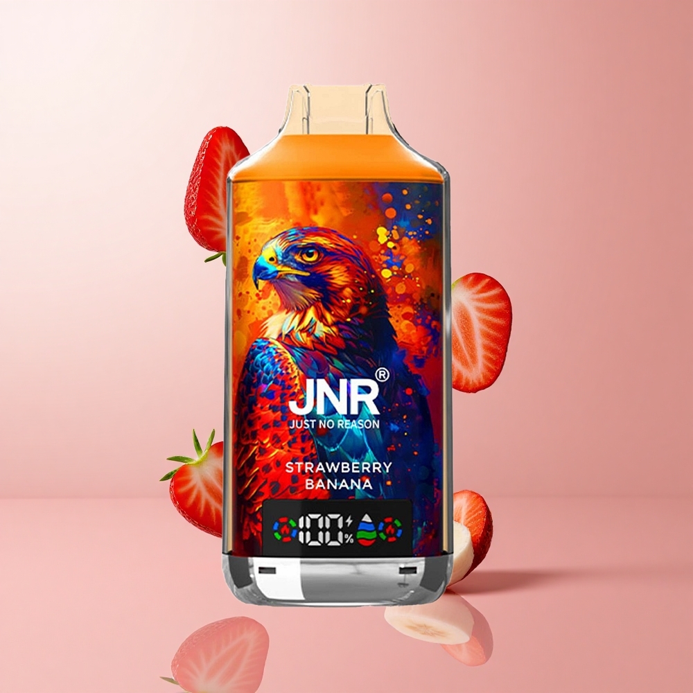 JNR Falcon X 18000 Puffs Fraise Banane 24ml Dual Mesh Coil wholesale Suisse