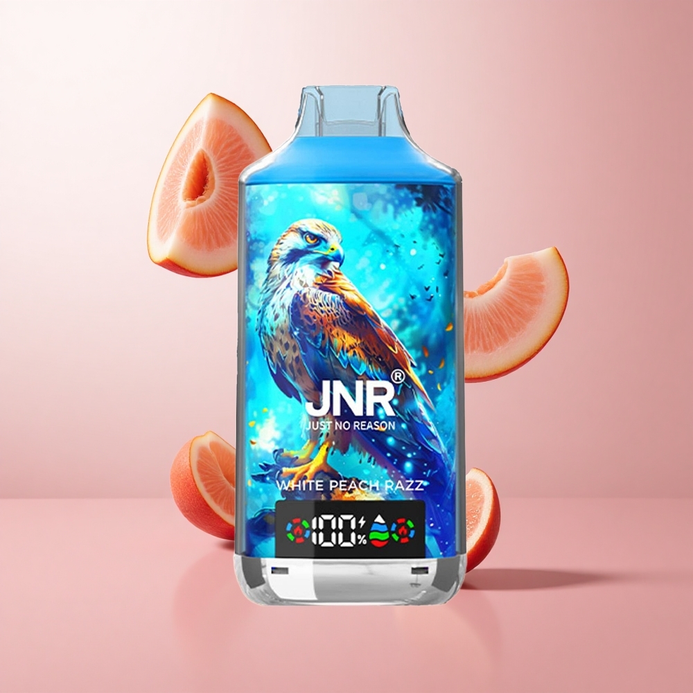 JNR Falcon X 18000 Puffs Pêche Blanche Framboise Affichage Numérique wholesale Suisse