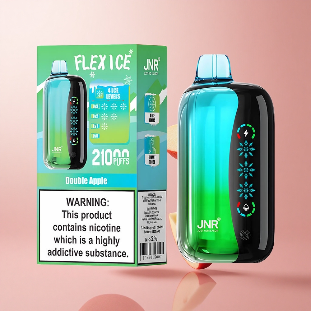 JNR Flex Ice 21000 Puffs Double Pomme Ice Adjustable 26ml E-liquide wholesale Suisse