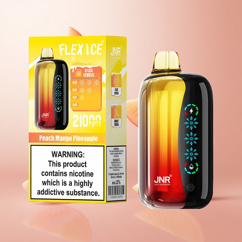JNR Flex Ice 21000 Puffs Pêche Mangue Ananas Ice Adjustable 26ml E-liquide wholesale Suisse