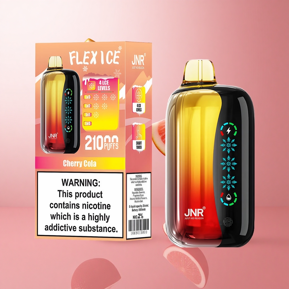 JNR Flex Ice 21000 Puffs Vape Disposable Cerise Cola Ice Adjustable 26ml E-liquide wholesale Suisse