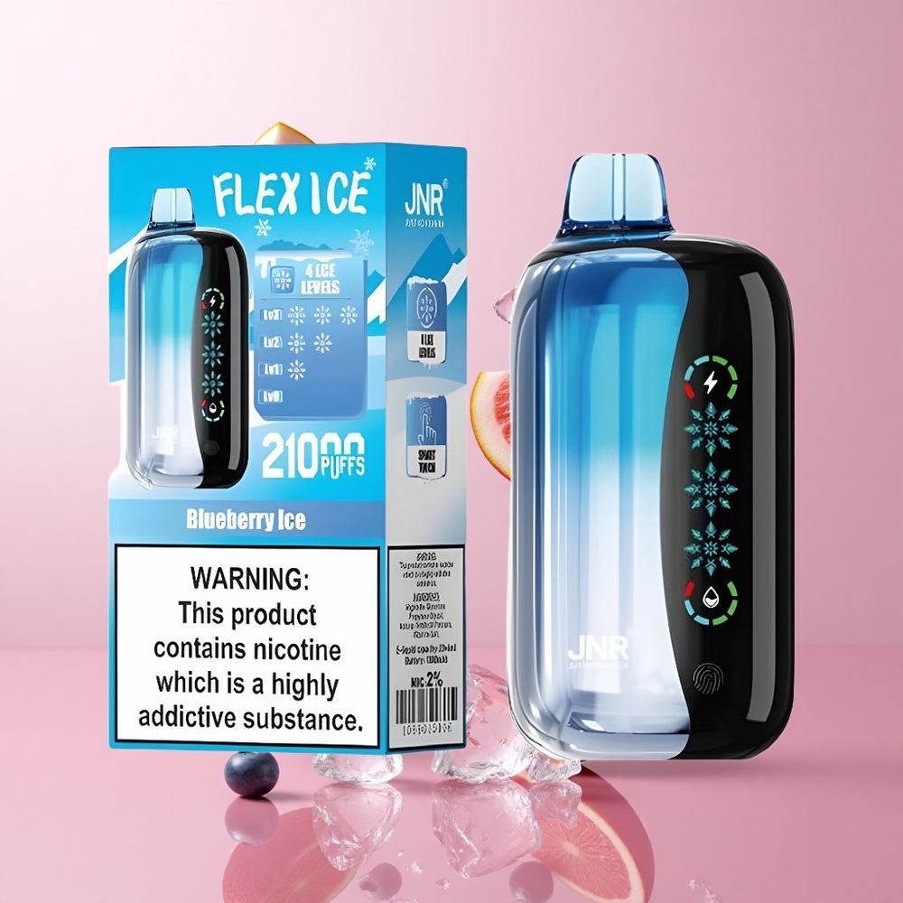 JNR Flex Ice 21000 Puffs Vape Jetable Myrtille Glacé 26ml E-liquide wholesale Suisse
