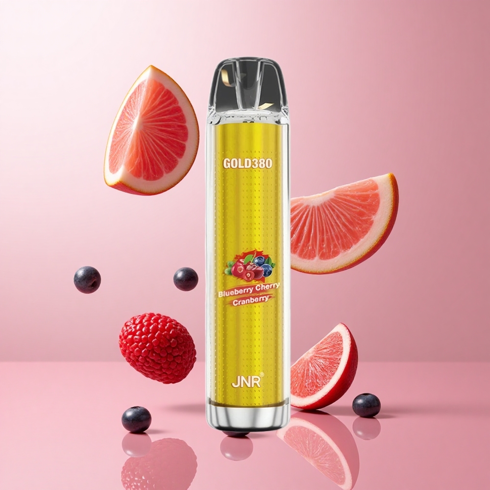 JNR Gold380 6000 Puffs Myrtille Cerise Canneberge 13ml Capacité wholesale Suisse