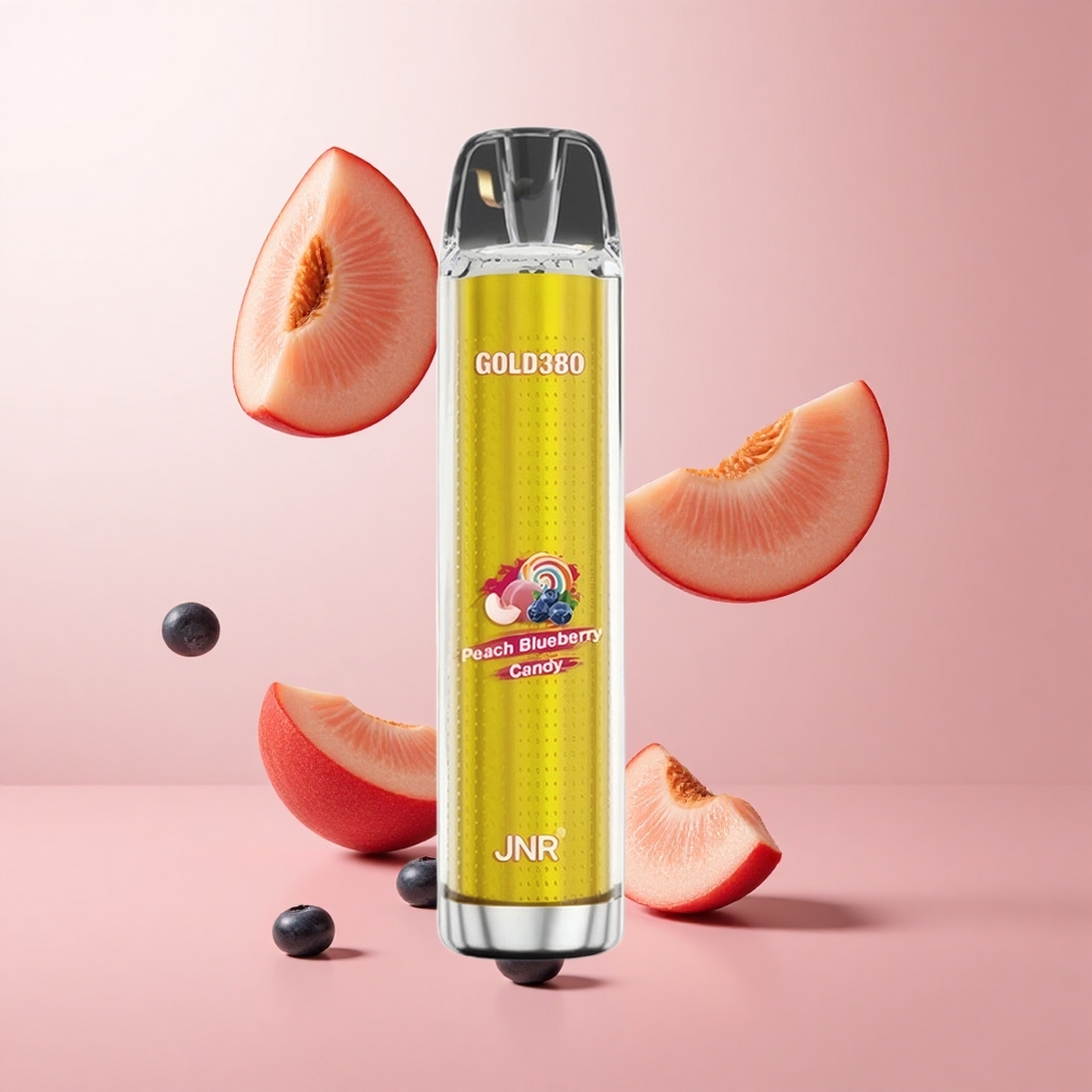 JNR Gold380 6000 Puffs Pêche Myrtille 1500mAh 13ml wholesale Suisse