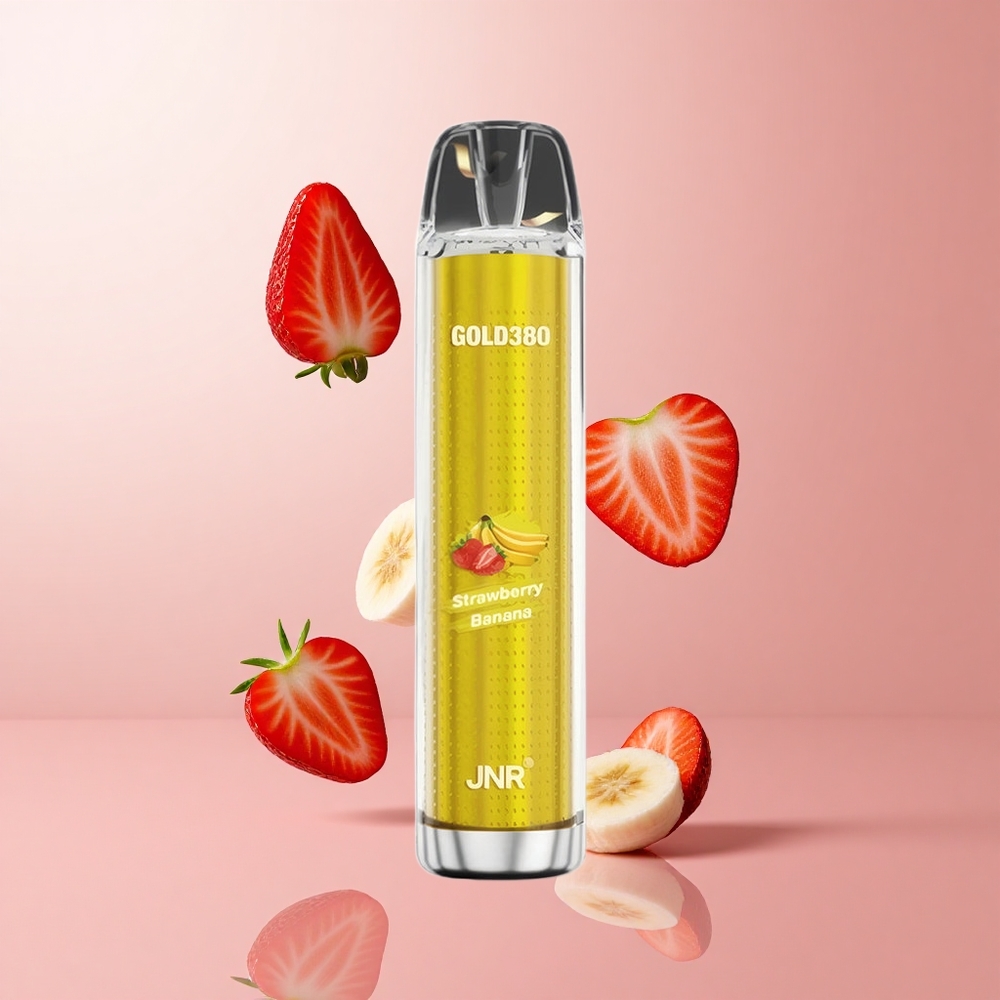 JNR Gold380 6000 Puffs Vape Jetable Fraise Banane 13ml Capacité e-Liquide wholesale Suisse