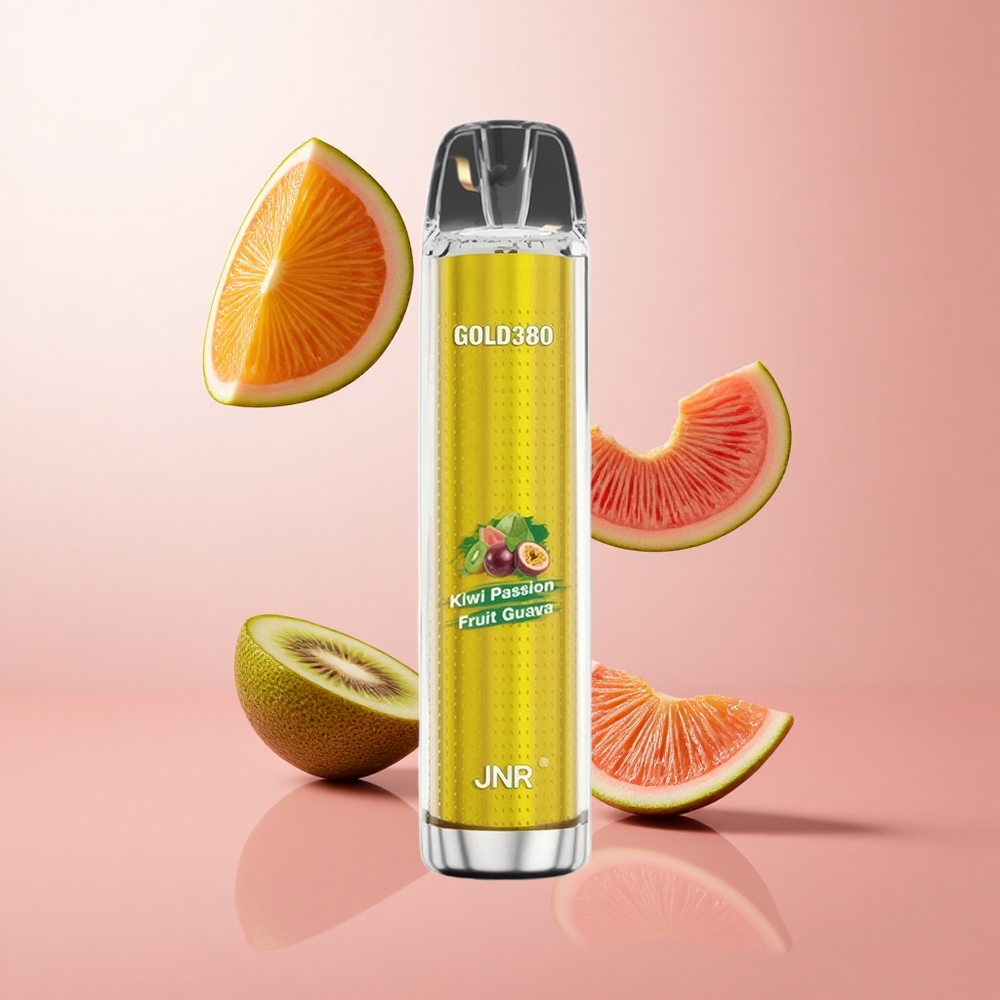 JNR Gold380 6000 Puffs Vape Jetable Kiwi Fruit de la Passion Goyave 13ml Capacité wholesale Suisse