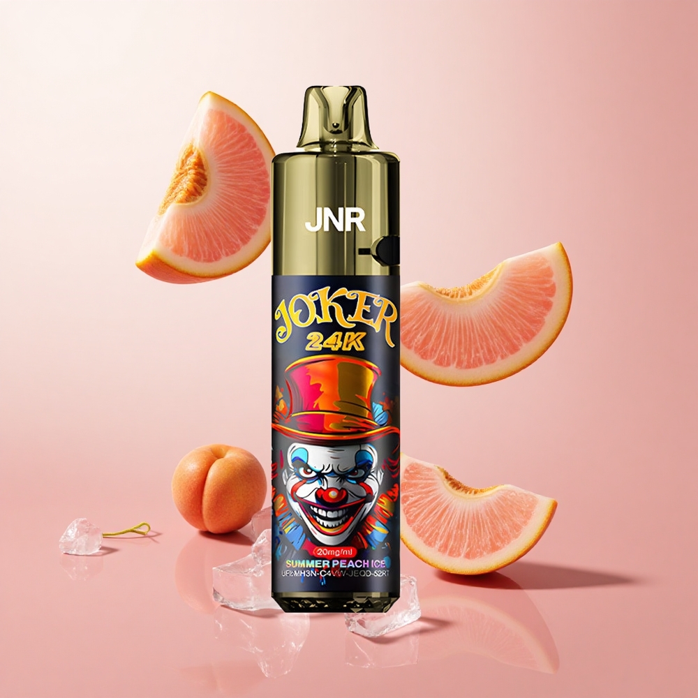 JNR Joker 24K Puffs Pêche Estivale Glacée avec Pod Rechargeable 2+10ml et Batterie 800mAh wholesale Suisse