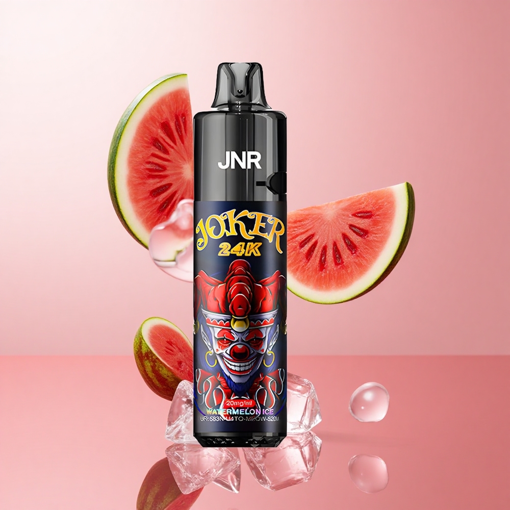 JNR Joker 24K Puffs Rechargeable Vape Jetable Pastèque Glacée Pod 2+10ml TPD Compliant wholesale Suisse