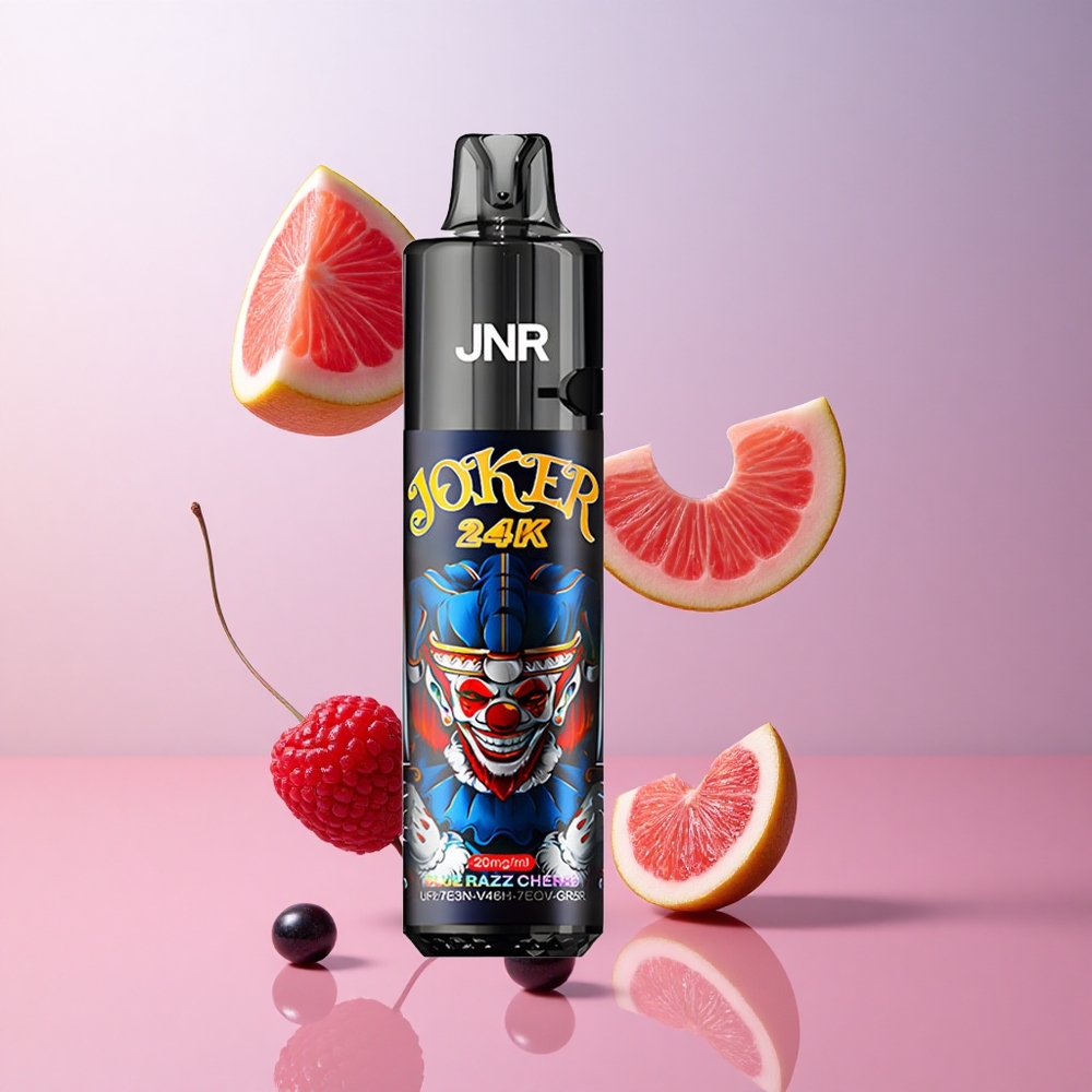 JNR Joker 24K Puffs Vape Jetable Bleu Framboise Cerise 2% nicotine 800mAh wholesale Suisse