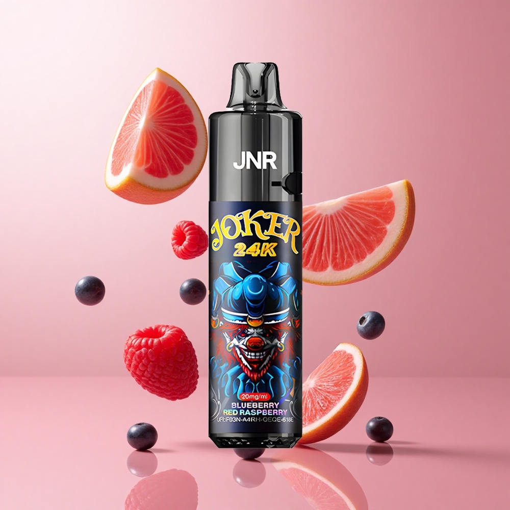 JNR Joker 24K Puffs Vape Jetable Myrtille Framboise Rouge Pod Rechargeable 800mAh wholesale Suisse