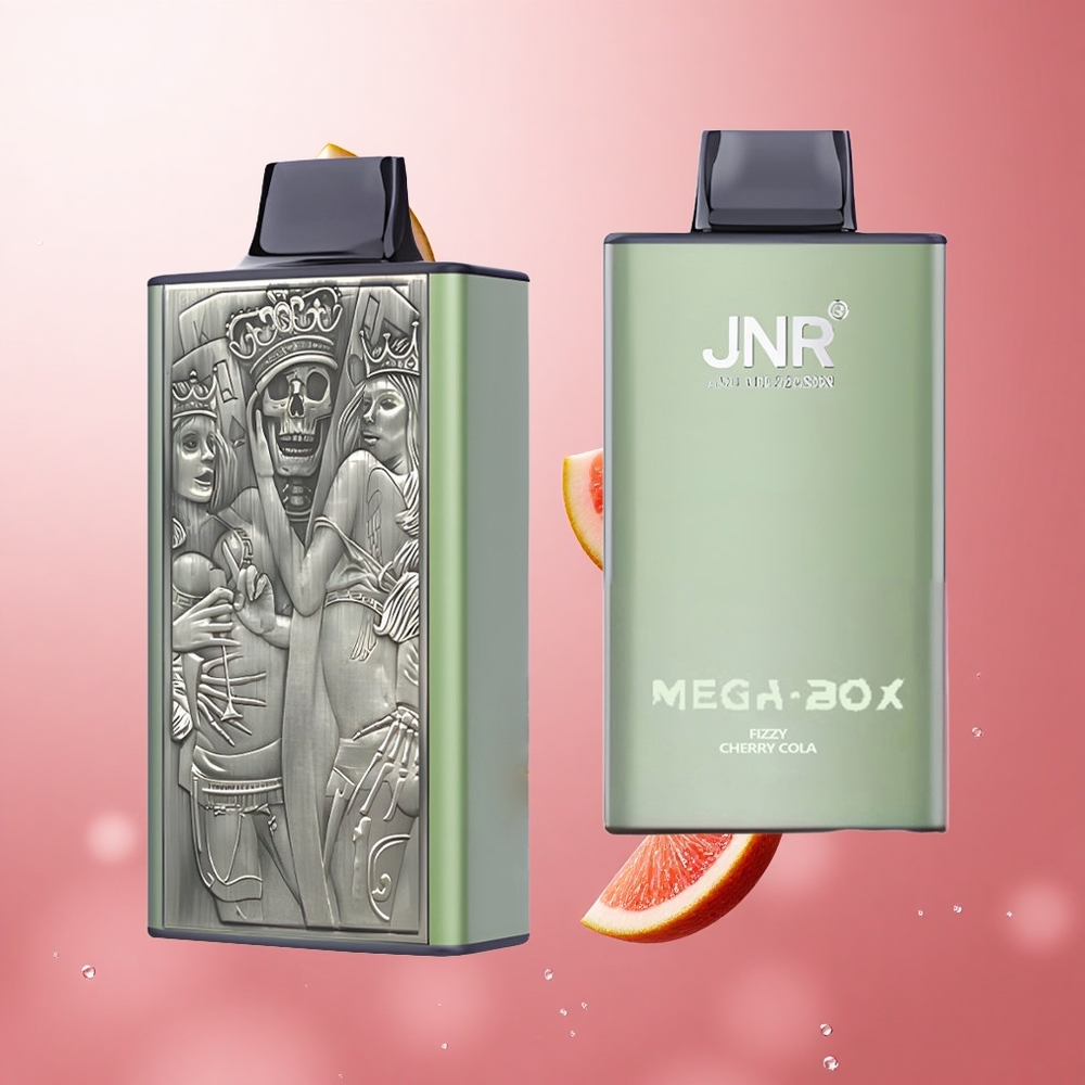 JNR Mega Box 25000 Puffs Cerise Cola Pétillante 30ml Capacité wholesale Suisse