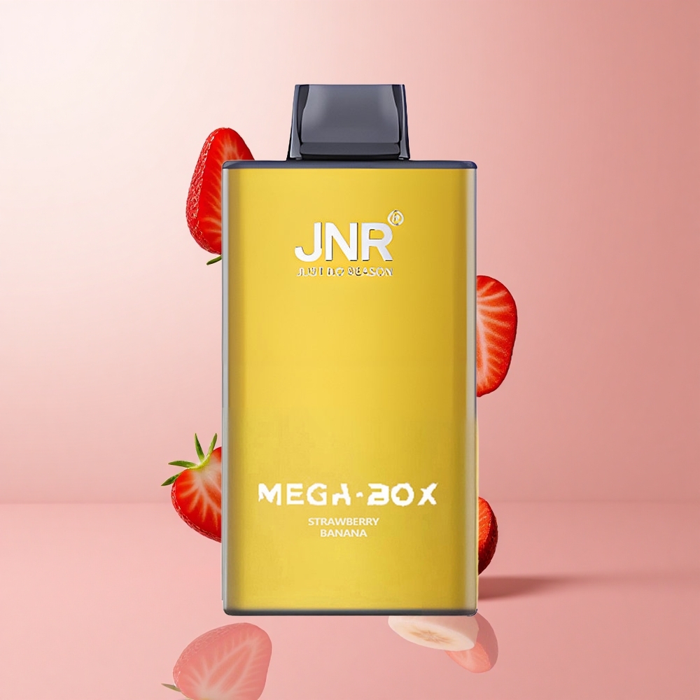 JNR Mega Box 25000 Puffs Fraise Banane 30ml E-liquide Dual Mesh Coil wholesale Suisse