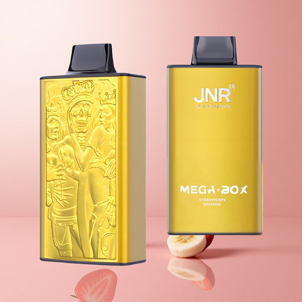 JNR Mega Box 25000 Puffs Fraise Banane 30ml E-liquide Dual Mesh Coil wholesale Suisse