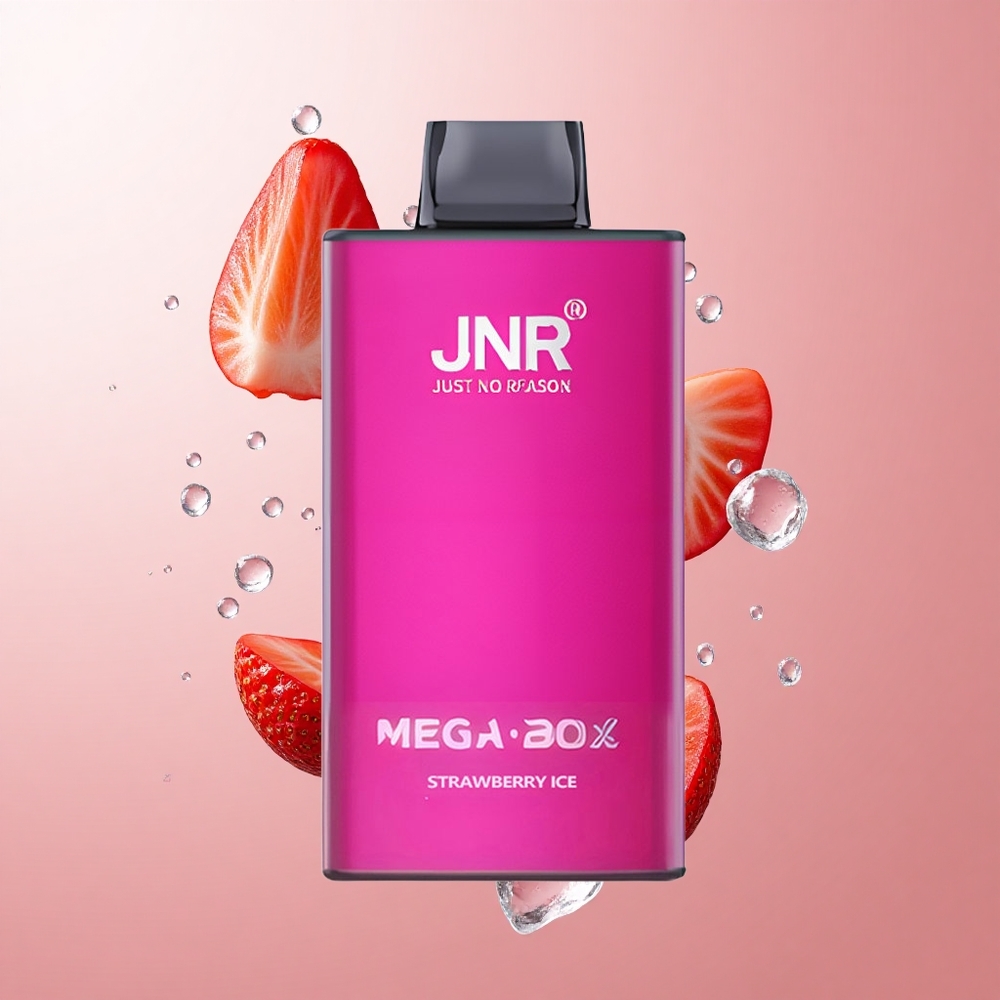 JNR Mega Box 25000 Puffs Fraise Glacée 30ml E-liquide Dual Mesh Coil wholesale Suisse