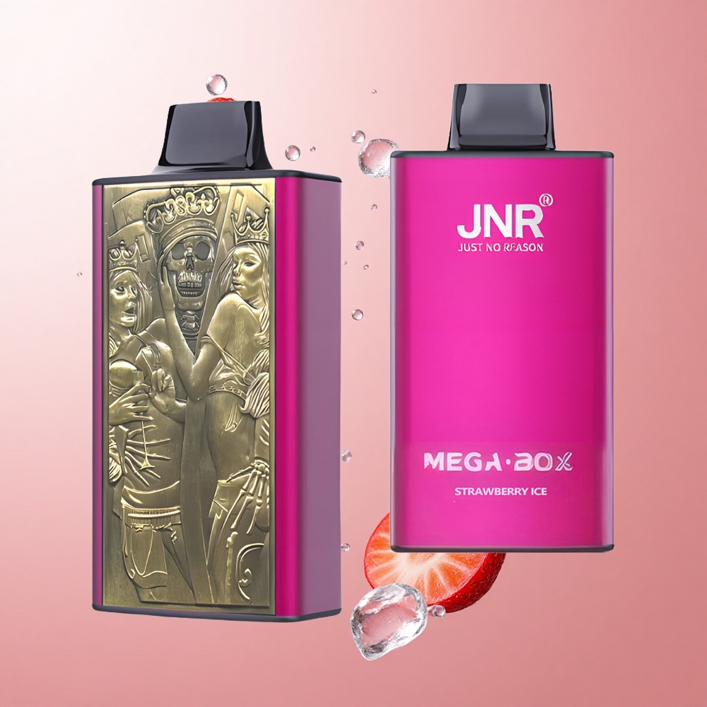JNR Mega Box 25000 Puffs Fraise Glacée 30ml E-liquide Dual Mesh Coil wholesale Suisse