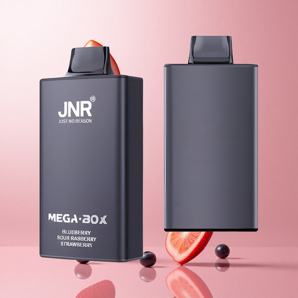 JNR Mega Box 25000 Puffs Myrtille Acidulée Framboise Fraise 30ml Capacité wholesale Suisse