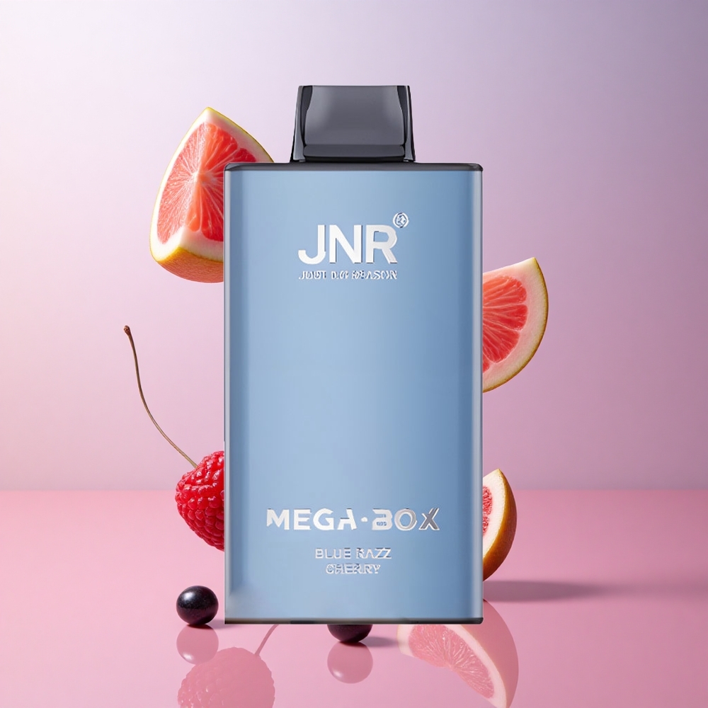 JNR Mega Box 25000 Puffs Vape Jetable Framboise Bleue Cerise 30ml Capacité wholesale Suisse