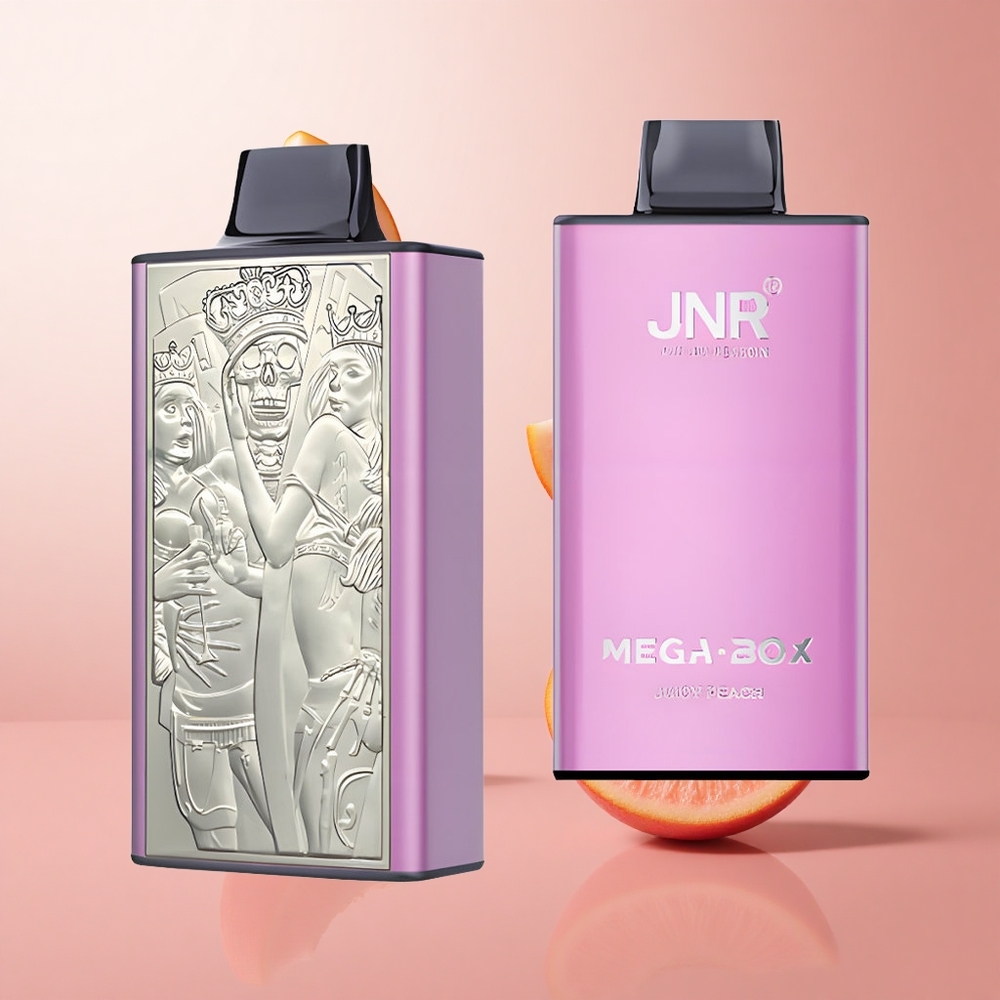 JNR Mega Box 25000 Puffs Vape Jetable Pêche Juteuse 30ml Capacité wholesale Suisse