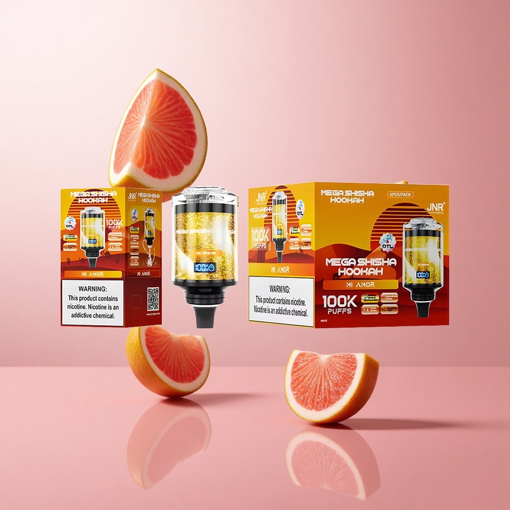 JNR Mega Shicha Hookah 100K Mi Amor Écran Intelligent et Flux d\'Air Réglable wholesale Suisse