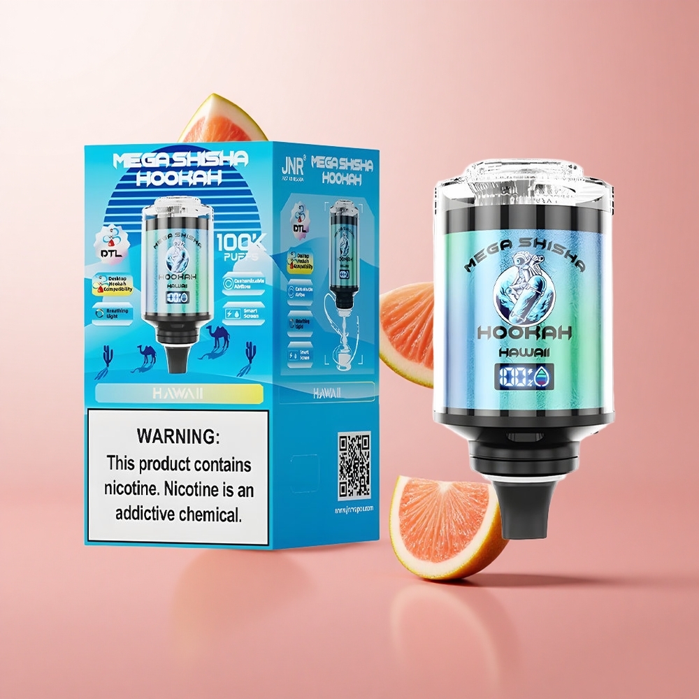 JNR Mega Shisha Hookah 100K Compatibilité Bureau 60ml Capacité wholesale Suisse