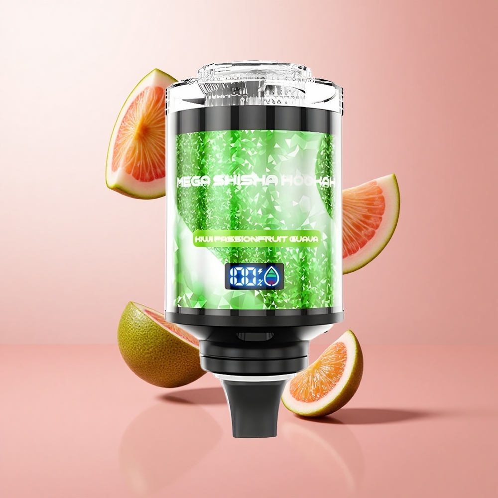 JNR Mega Shisha Hookah 100K Kiwi Fruit de la Passion Goyave Écran Intelligent 60ml wholesale Suisse