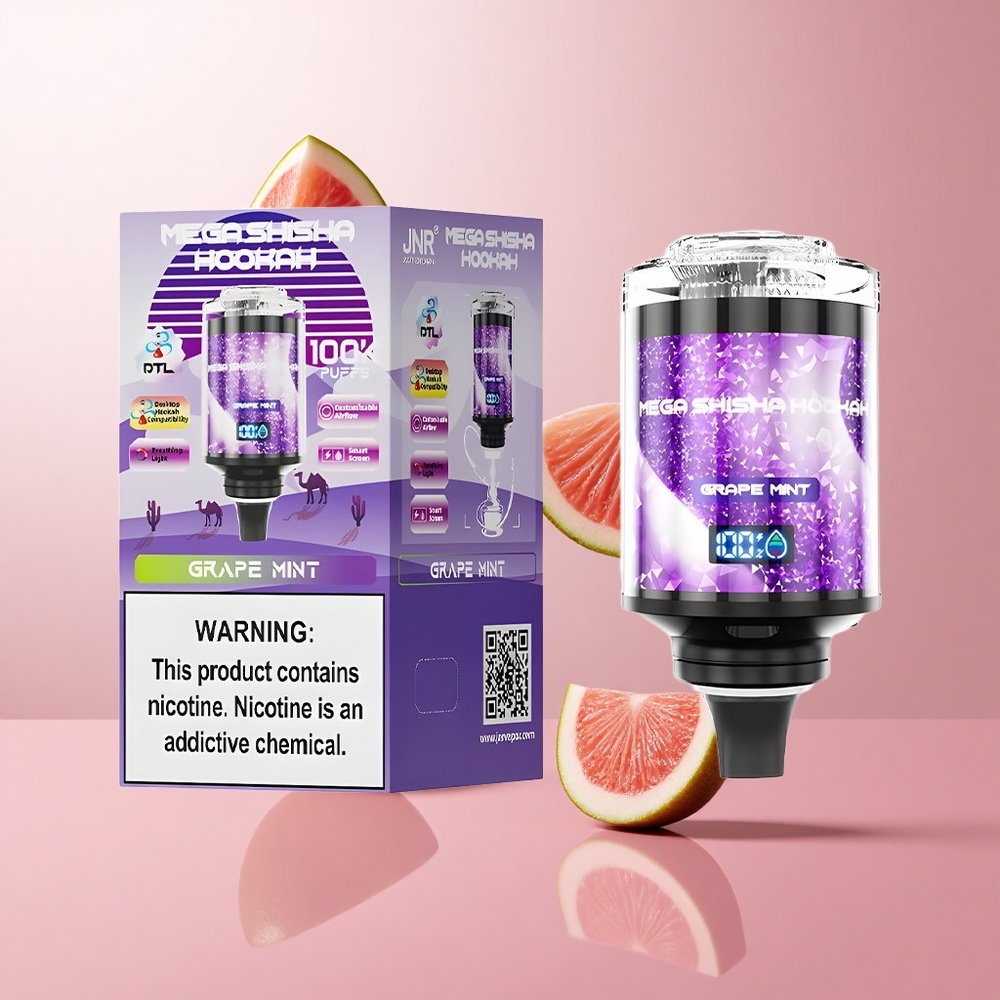 JNR Mega Shisha Hookah 100K Raisin Menthe Écran Intelligent wholesale Suisse