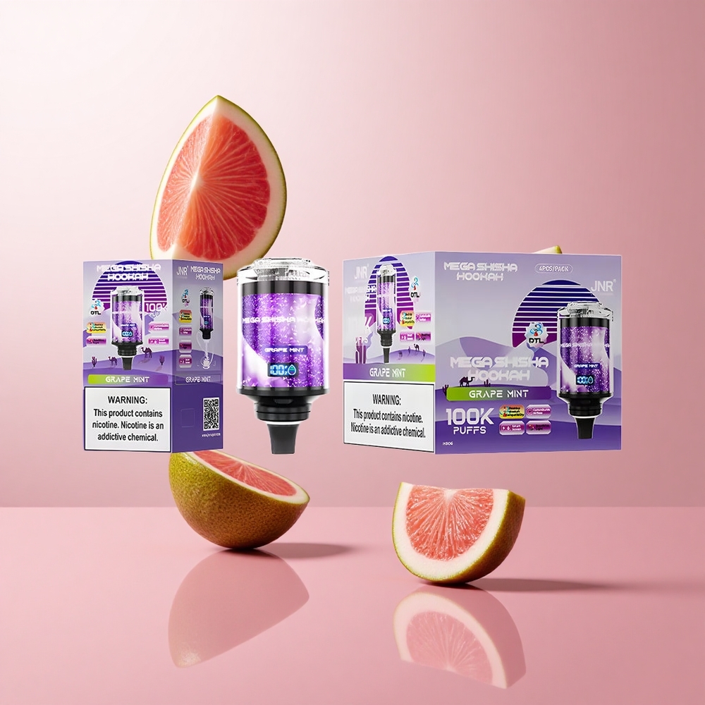 JNR Mega Shisha Hookah 100K Raisin Menthe Écran Intelligent wholesale Suisse