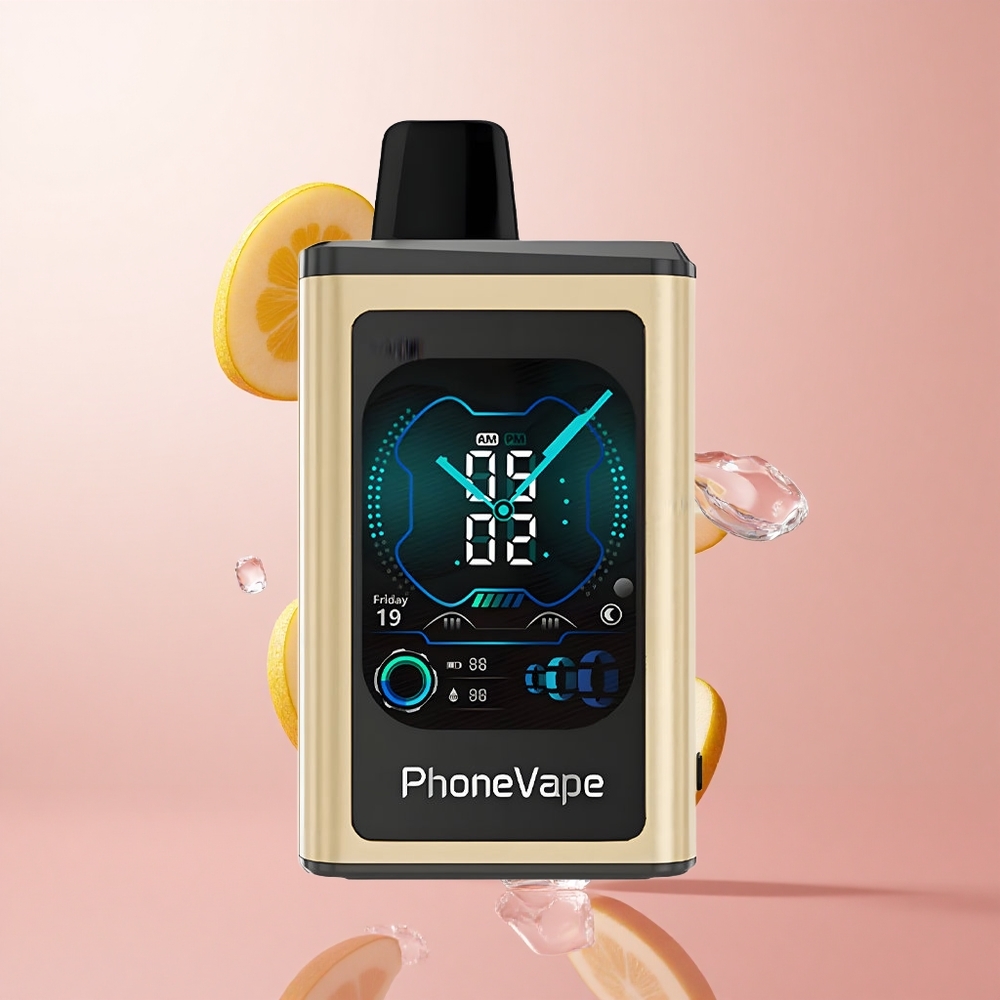 JNR PhoneVape 30000 Puffs Banana Glace App Contrôlé wholesale Suisse