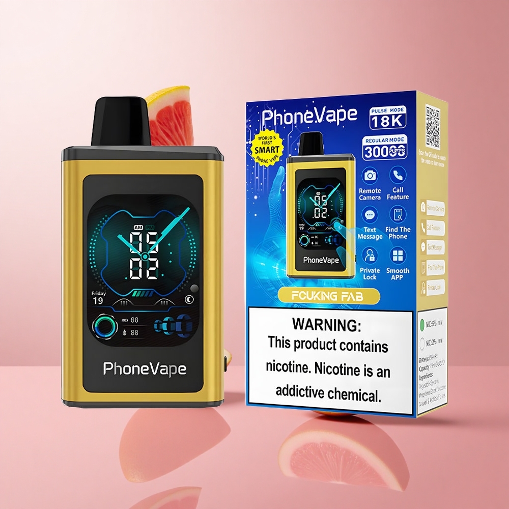 JNR PhoneVape 30000 Puffs Fucking Fab Écran Complet App Contrôlée wholesale Suisse