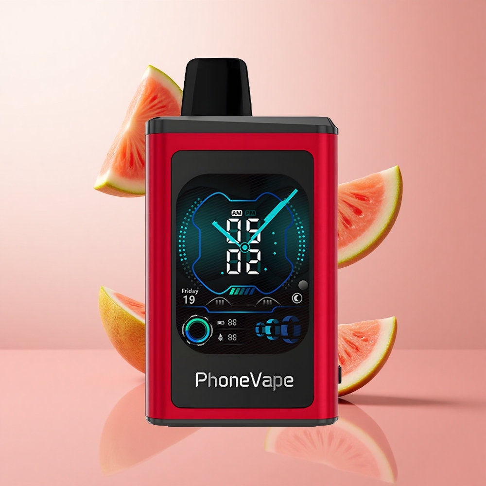JNR PhoneVape 30000 Puffs Pêche Mangue Pastèque App Contrôlé écran Complet wholesale Suisse