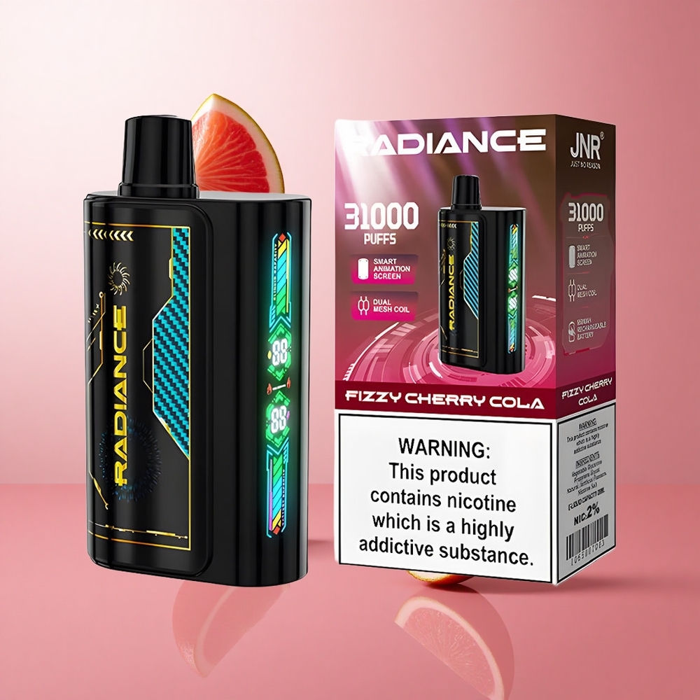 JNR Radiance 31000 Puffs Cerise Cola Pétillante Ecran Animé Intelligent wholesale Suisse