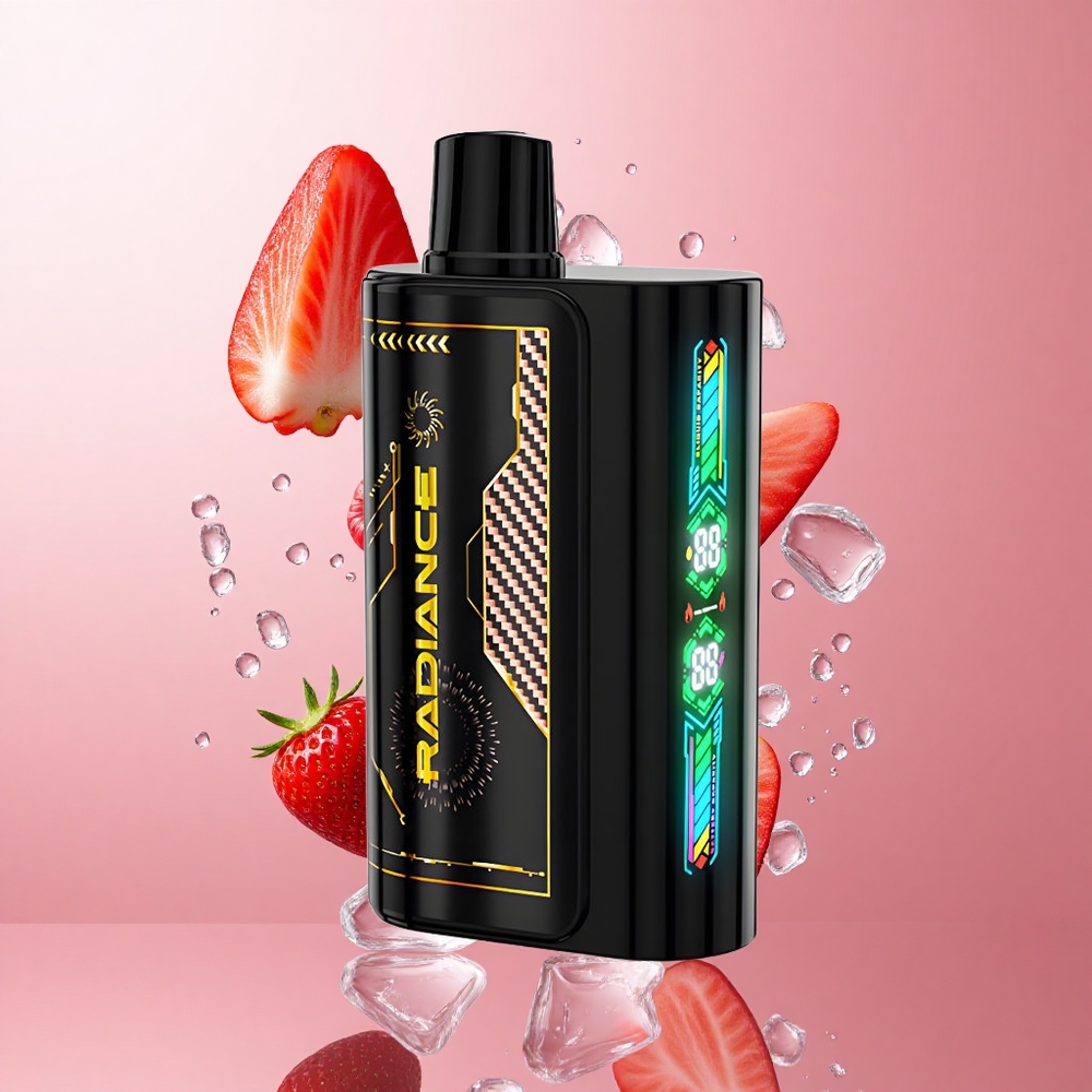 JNR Radiance 31000 Puffs Fraise Framboise Cerise Glace Écran Animation Dual Mesh wholesale Suisse