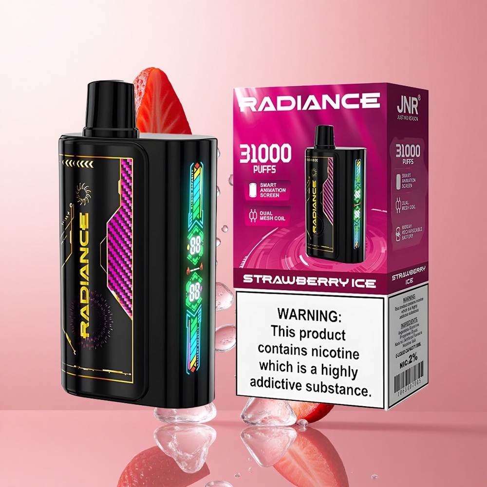 JNR Radiance 31000 Puffs Fraise Glacée Écran Animé Intelligent wholesale Suisse