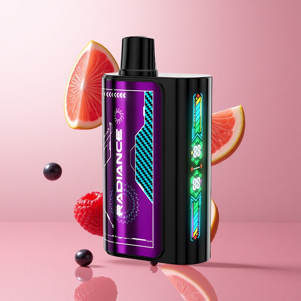 JNR Radiance 31000 Puffs Myrtille Acidulée Framboise Écran Animation Dual Mesh wholesale Suisse