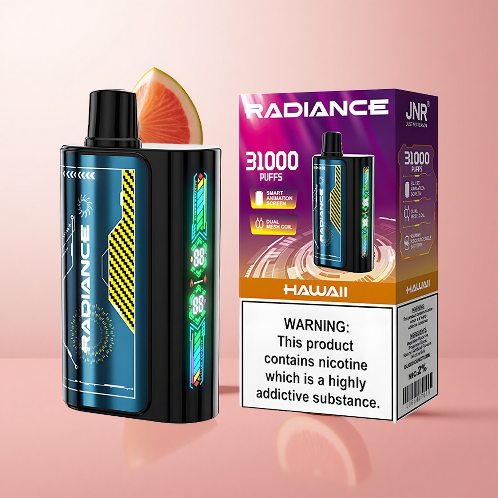 JNR Radiance 31000 Puffs Vape Jetable Hawaii Fraise 28ml E-liquide wholesale Suisse