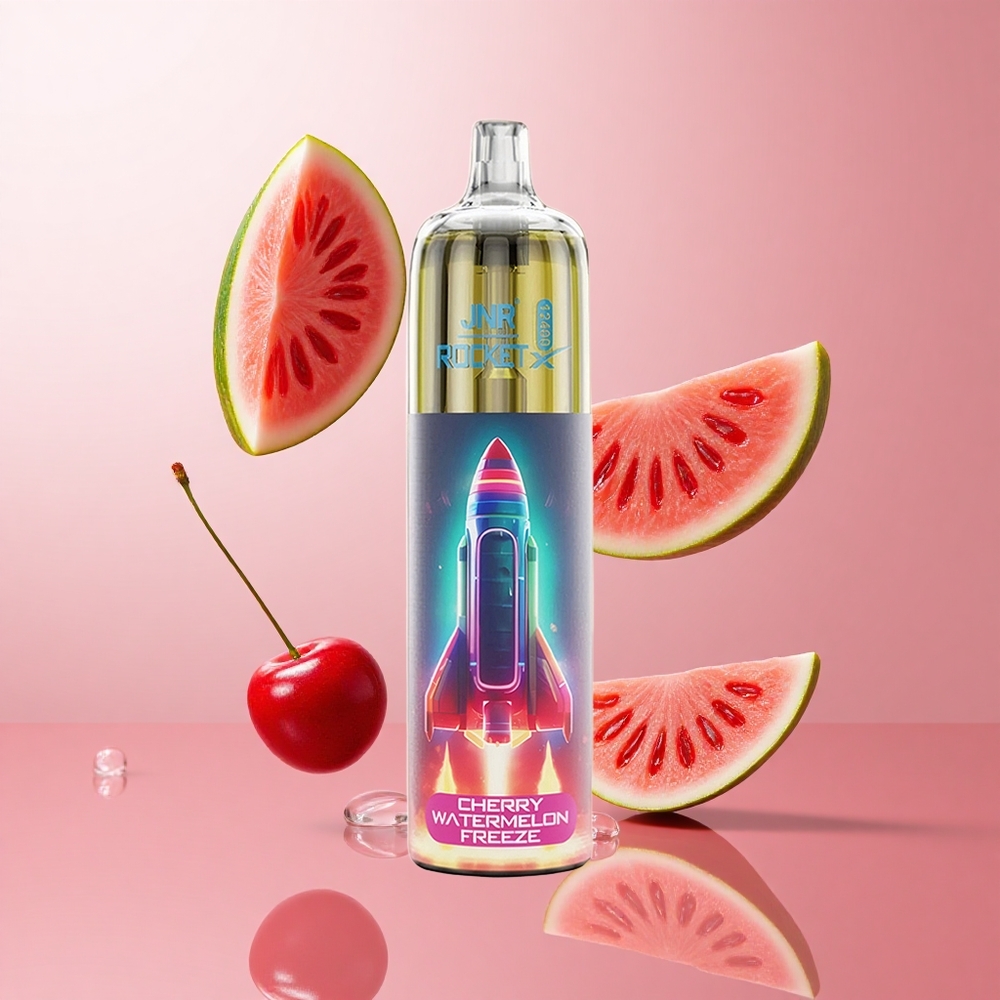 JNR Rocket-X 12400 Puffs Cerise Pastèque Glacée Double Airflow Réglable wholesale Suisse