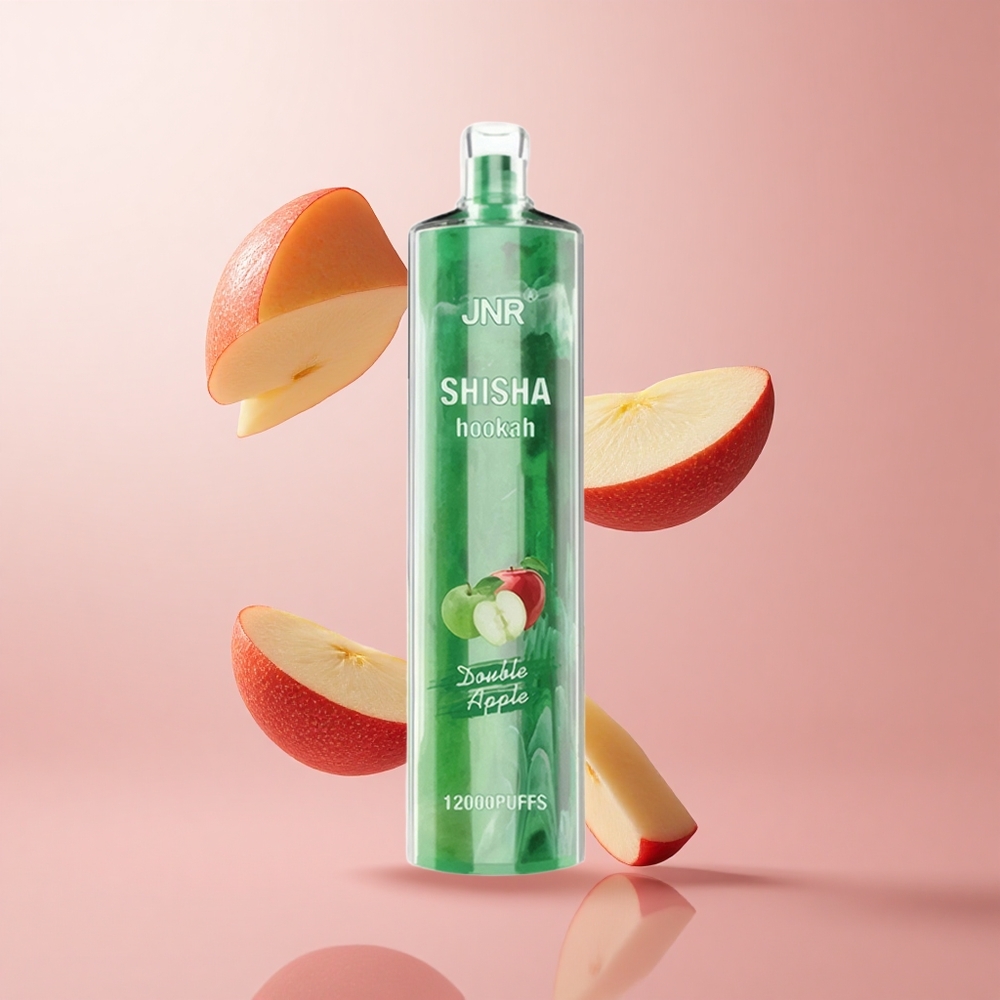 JNR Shisha Hookah 12000 Puffs Double Pomme 24ml Taille 145mm wholesale Suisse